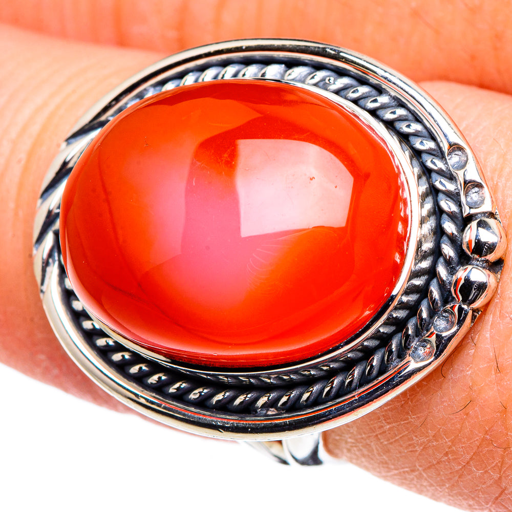 Carnelian Rings handcrafted by Anasilvercos - RING94614