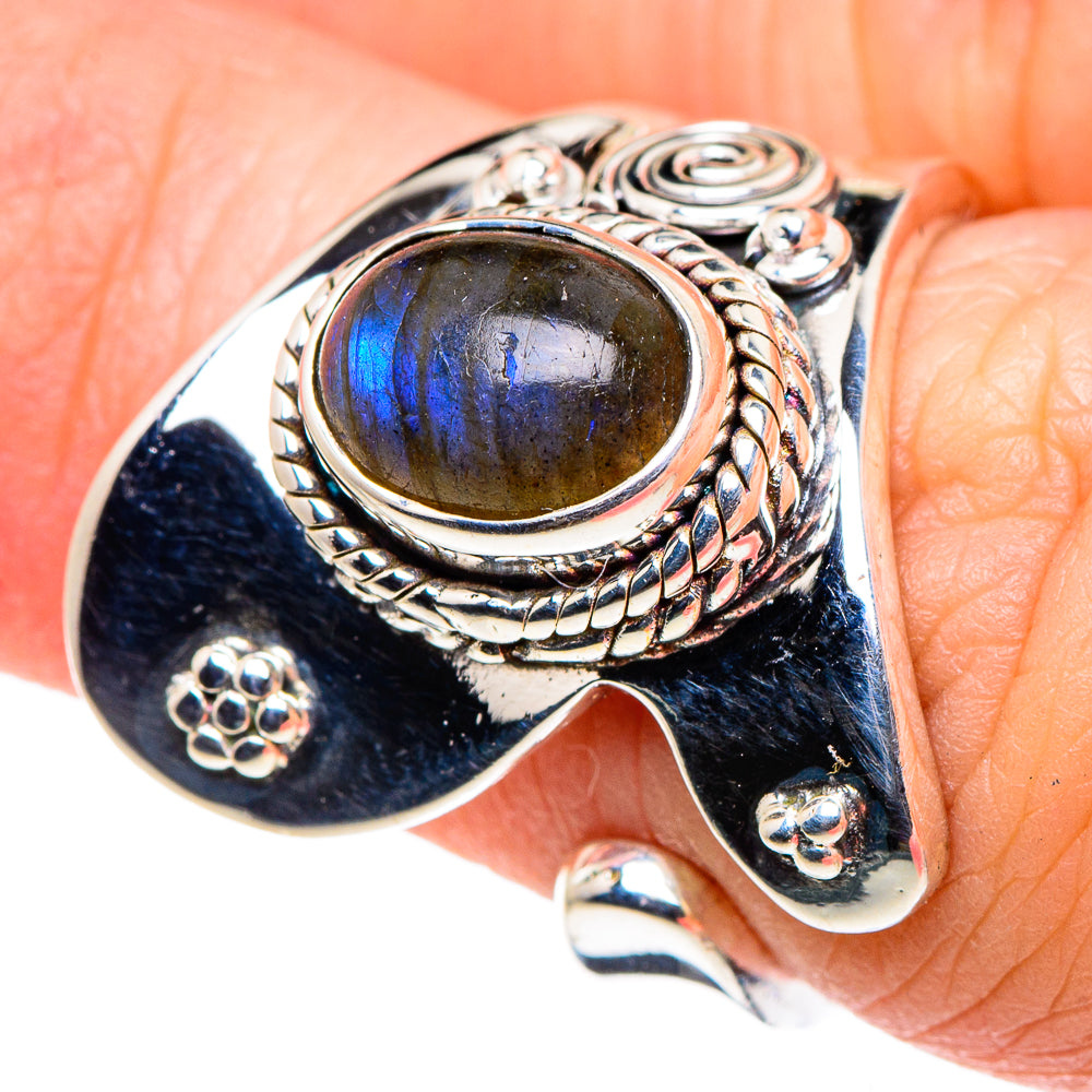 Labradorite Rings handcrafted by Anasilvercos - RING94623