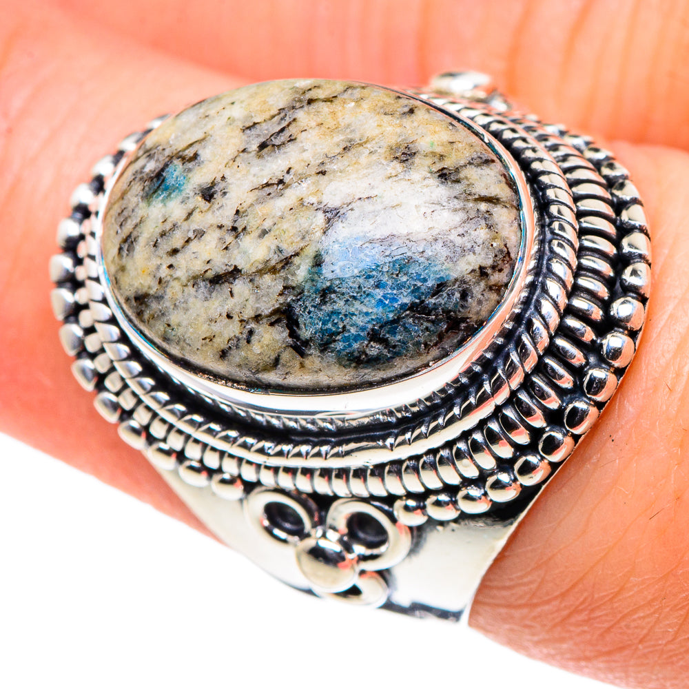 K2 Blue Rings handcrafted by Anasilvercos - RING94625