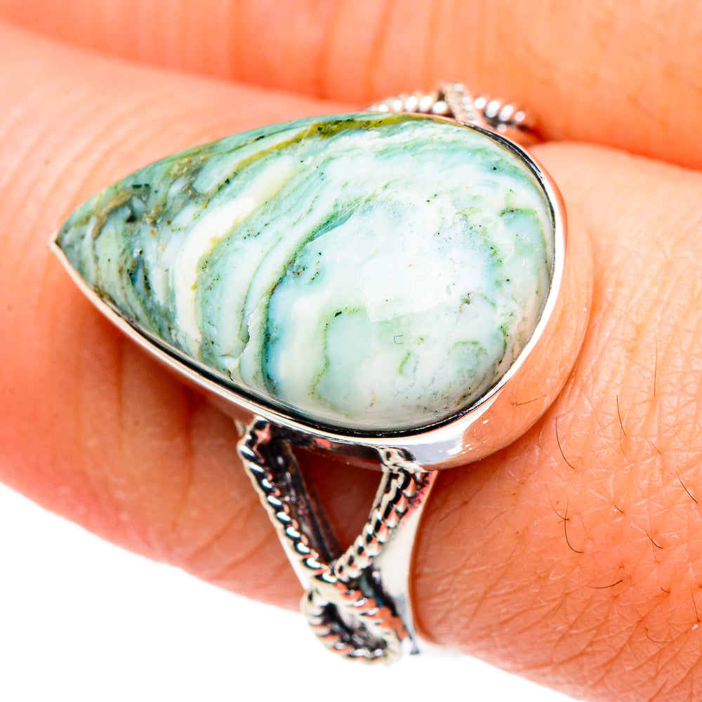 Ocean Jasper Rings handcrafted by Anasilvercos - RING94629