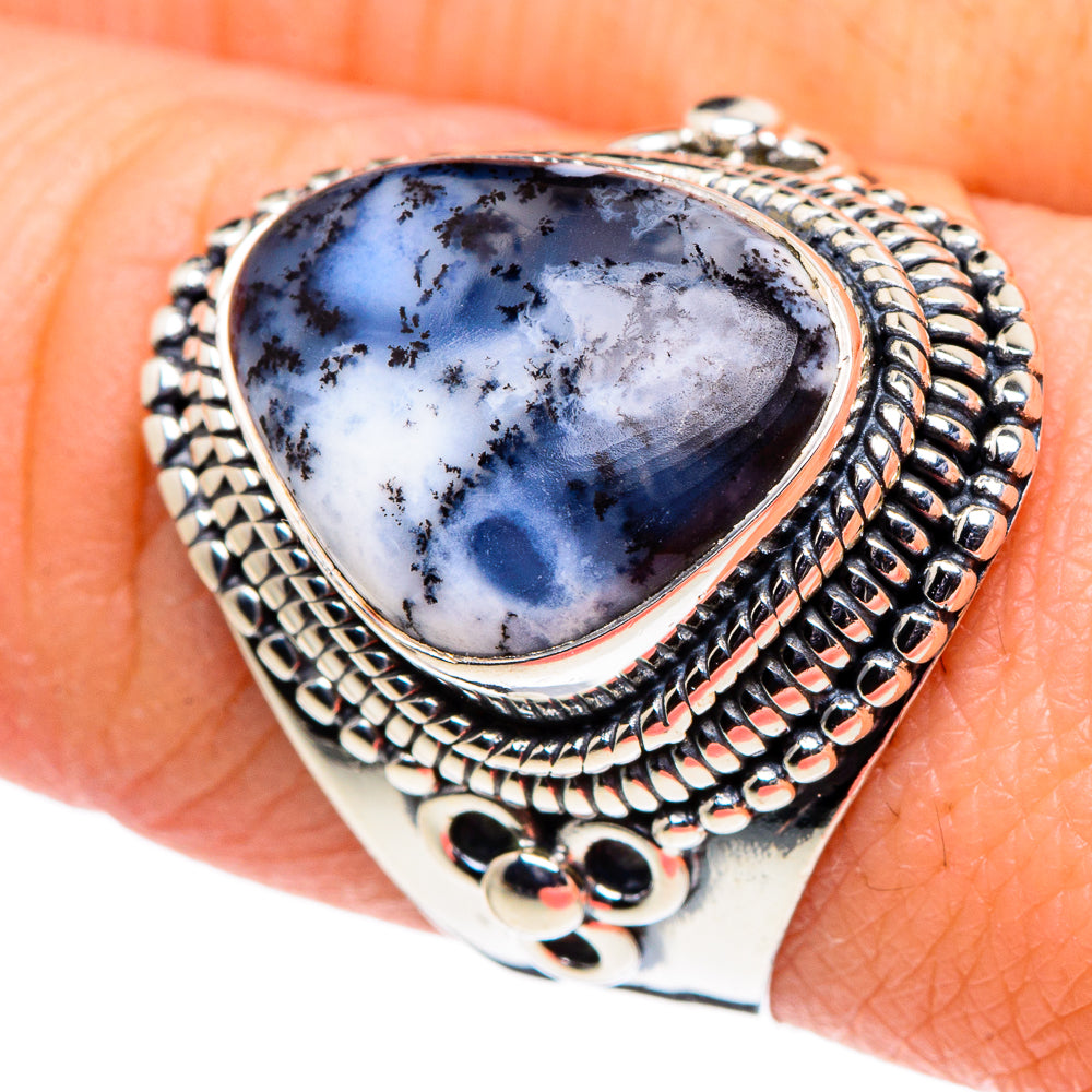 Dendritic Opal Rings handcrafted by Anasilvercos - RING94639