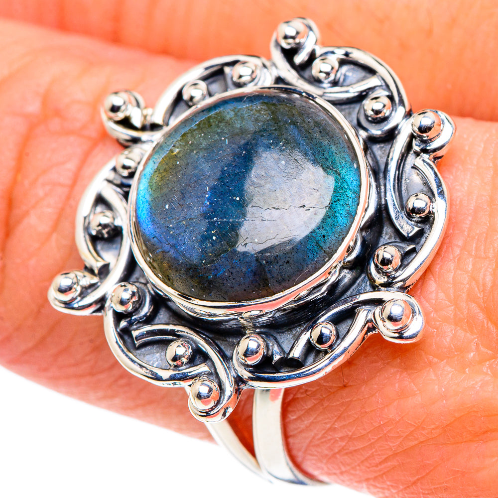 Labradorite Rings handcrafted by Anasilvercos - RING94641