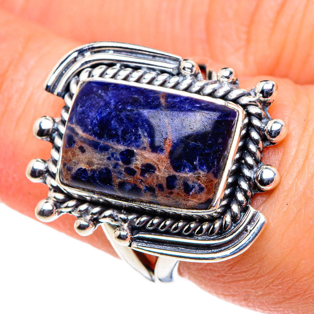 Sodalite Rings handcrafted by Anasilvercos - RING94643