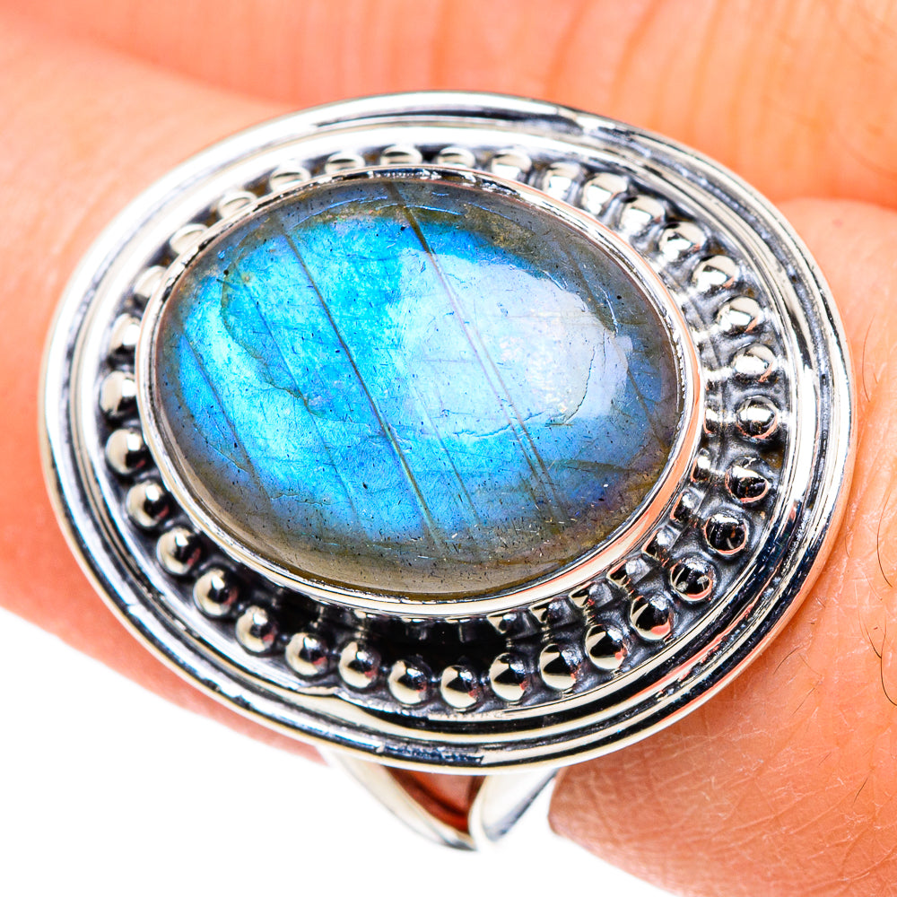 Labradorite Rings handcrafted by Anasilvercos - RING94644