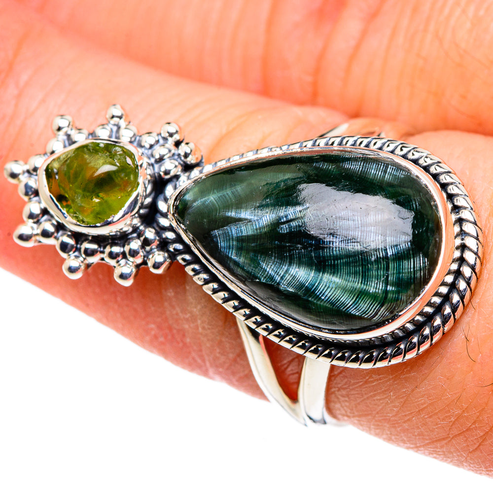 Seraphinite Rings handcrafted by Anasilvercos - RING94655