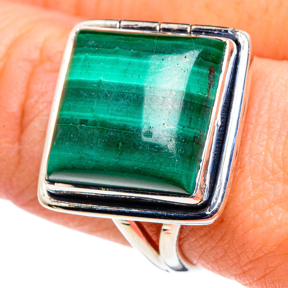 Malachite Rings handcrafted by Anasilvercos - RING94660