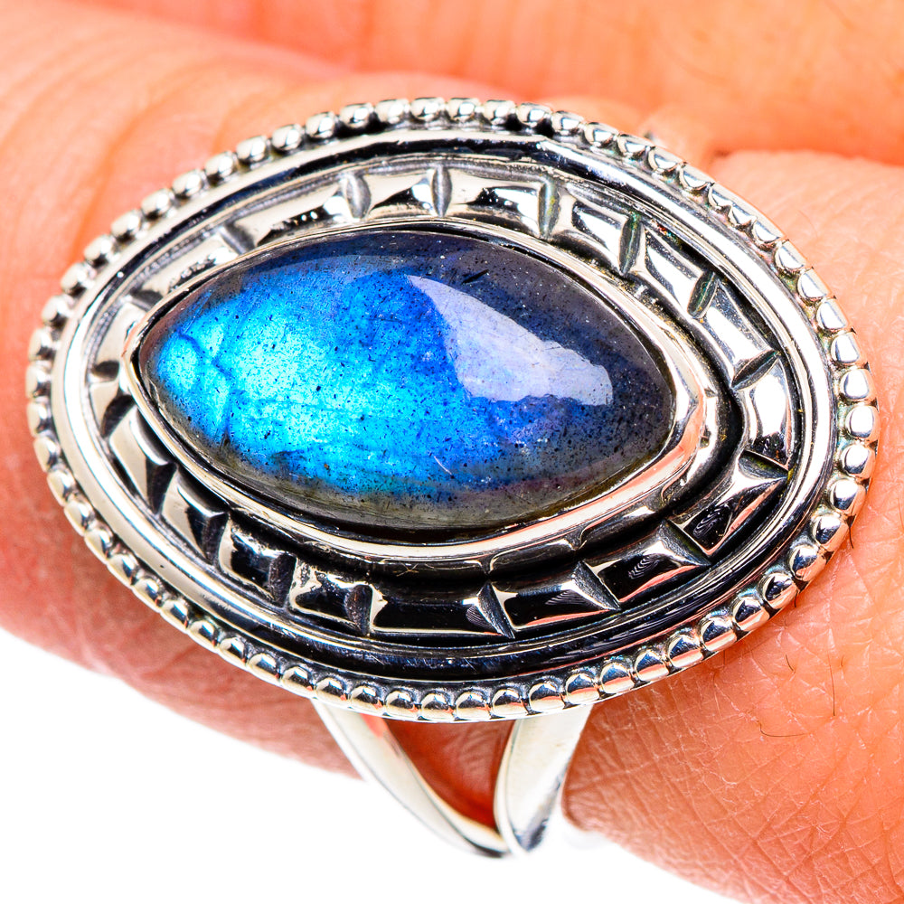 Labradorite Rings handcrafted by Anasilvercos - RING94674
