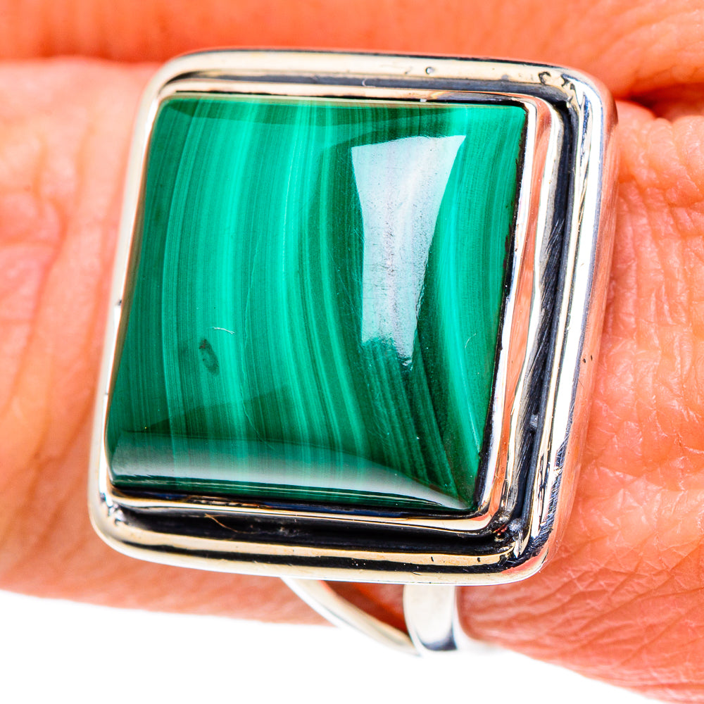 Malachite Rings handcrafted by Anasilvercos - RING94684