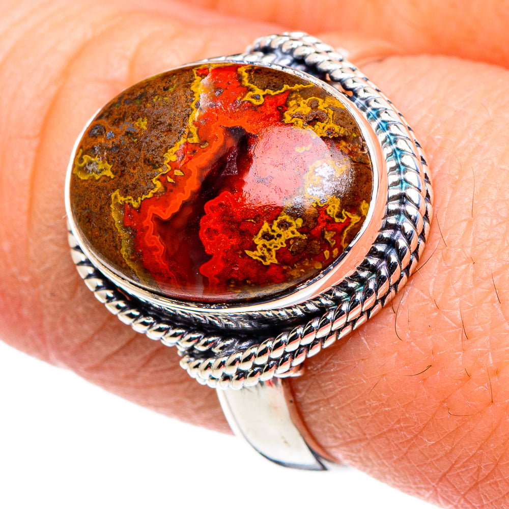 Morocco Agate Rings handcrafted by Anasilvercos - RING94687