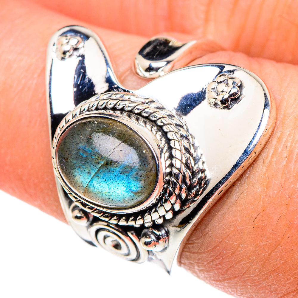 Labradorite Rings handcrafted by Anasilvercos - RING94697