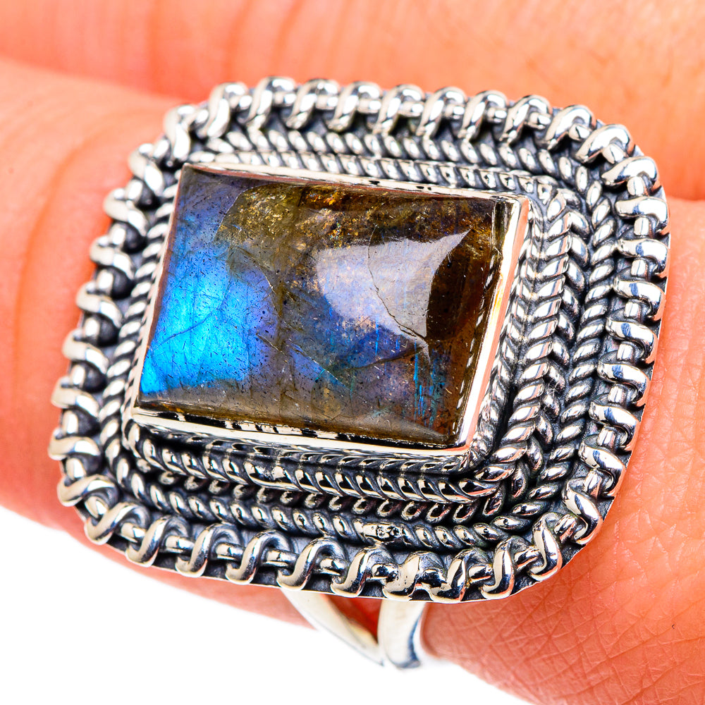 Labradorite Rings handcrafted by Anasilvercos - RING94702