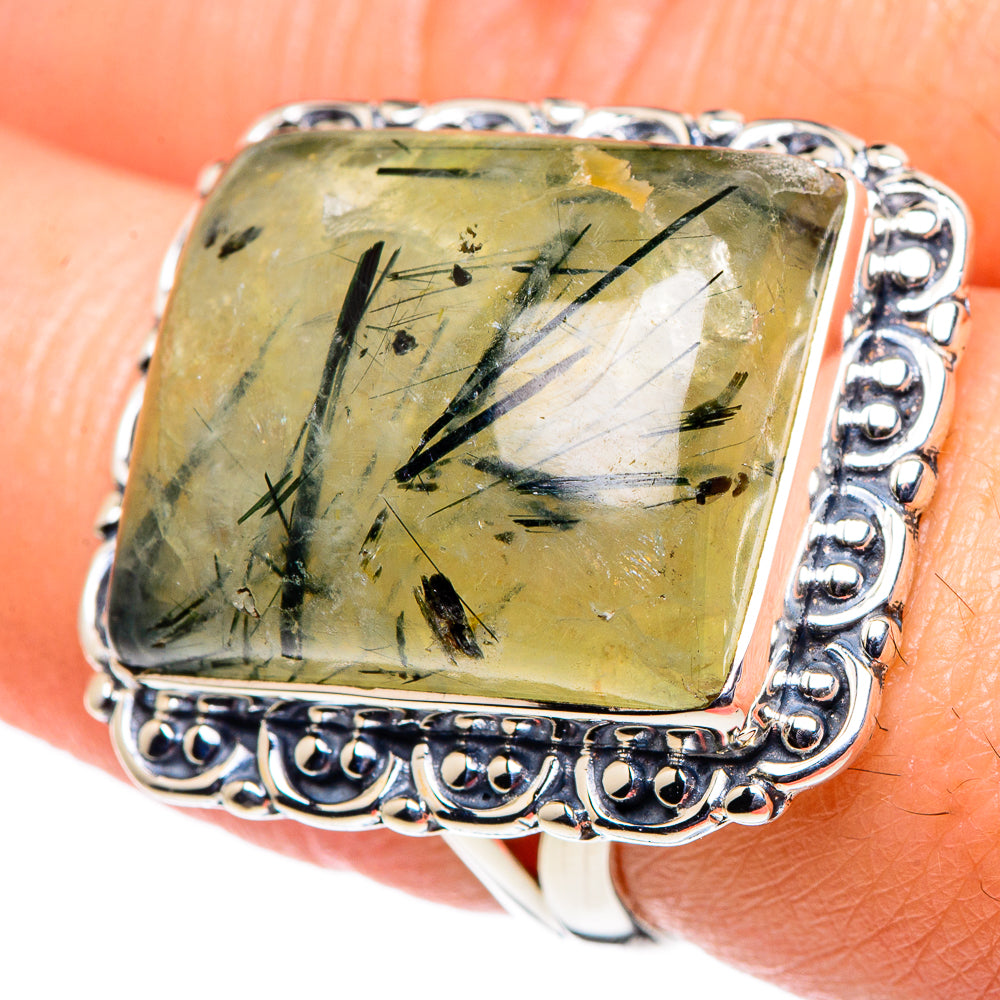 Prehnite Rings handcrafted by Anasilvercos - RING94718