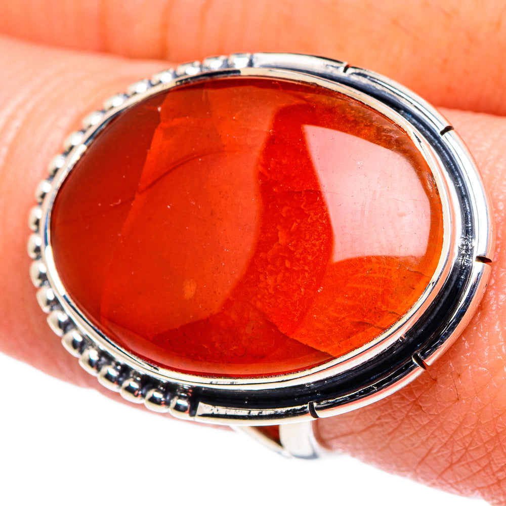 Carnelian Rings handcrafted by Anasilvercos - RING94736