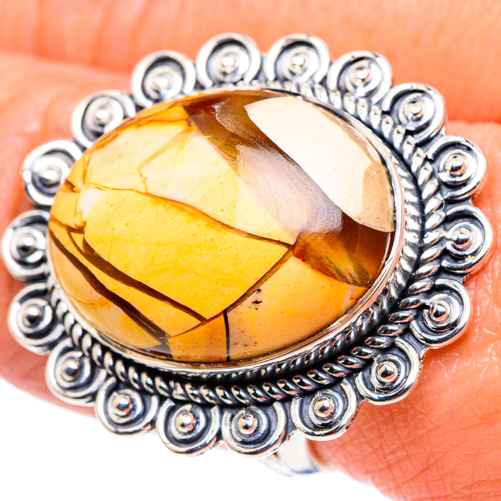 Brecciated Mookaite Rings handcrafted by Anasilvercos - RING94737