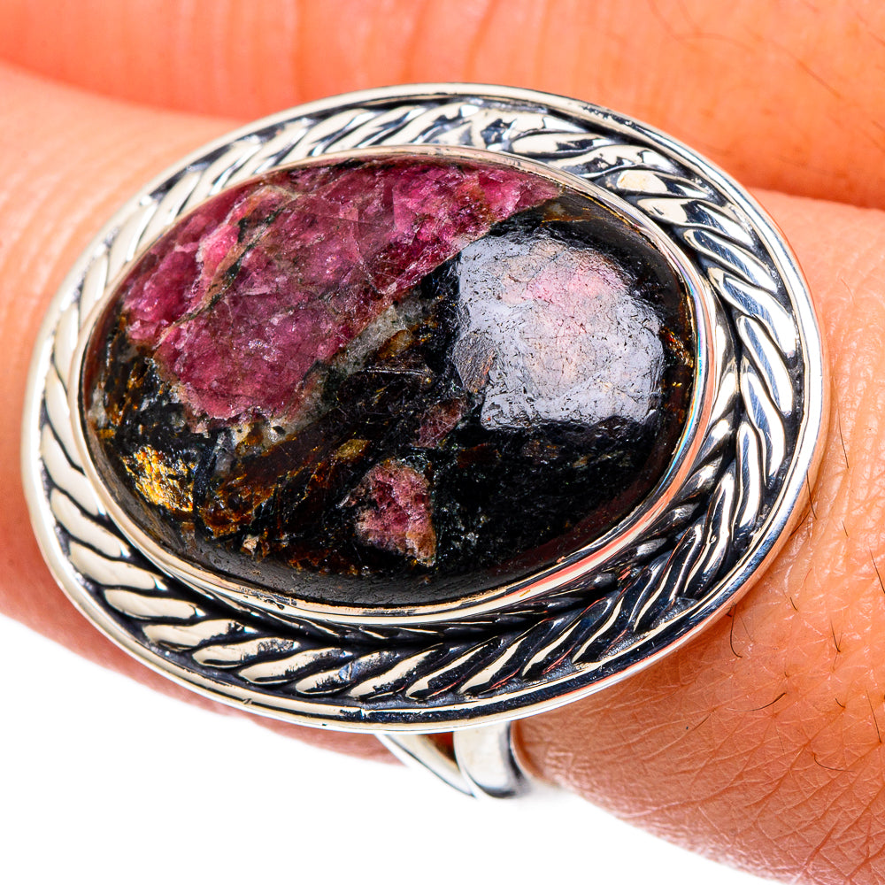 Russian Eudialyte Rings handcrafted by Anasilvercos - RING94741