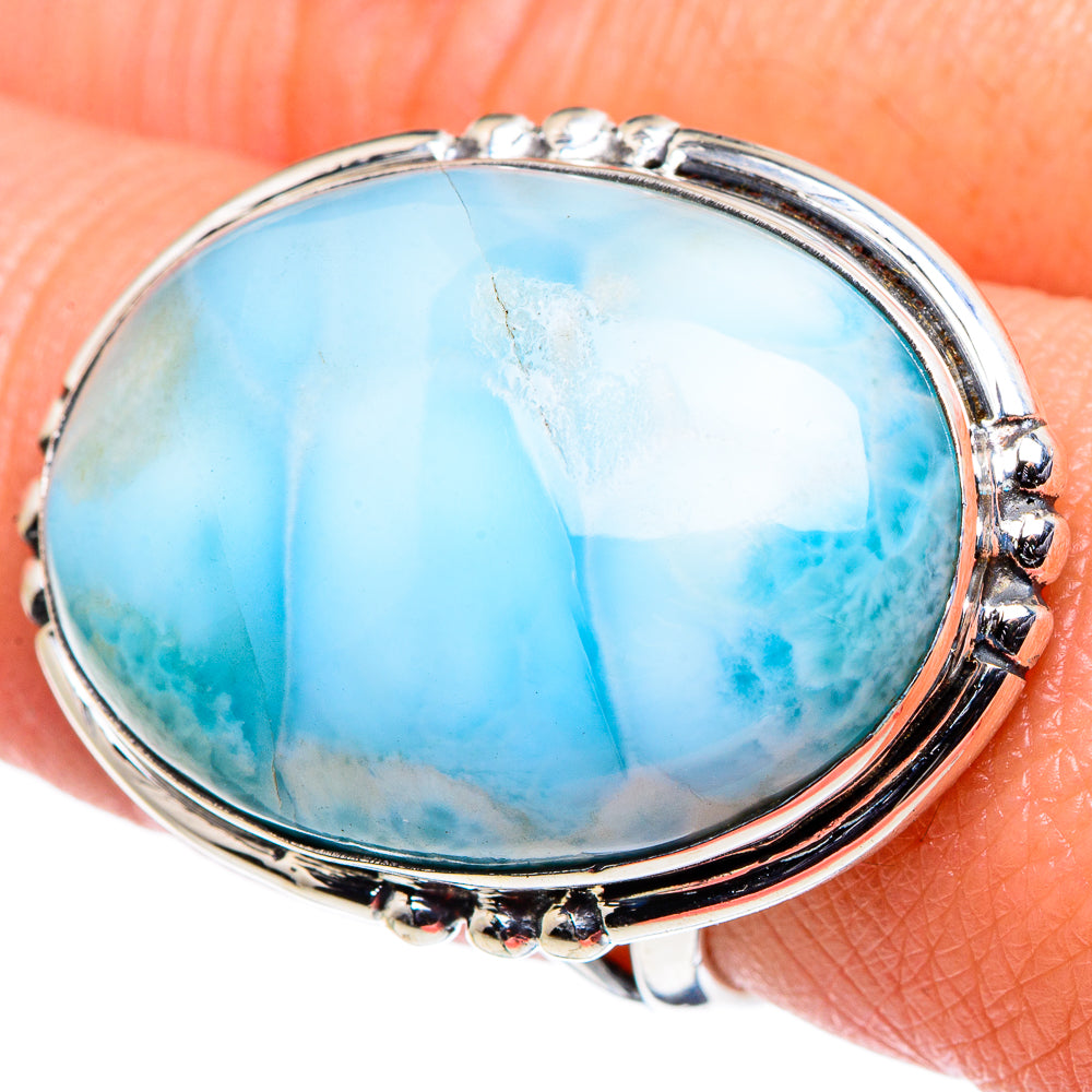 Larimar Rings handcrafted by Anasilvercos - RING94764