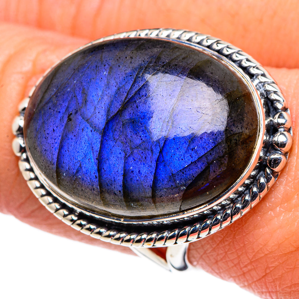 Labradorite Rings handcrafted by Anasilvercos - RING94765
