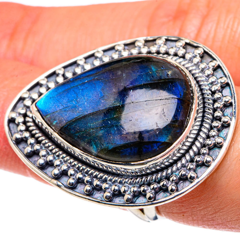 Labradorite Rings handcrafted by Anasilvercos - RING94768