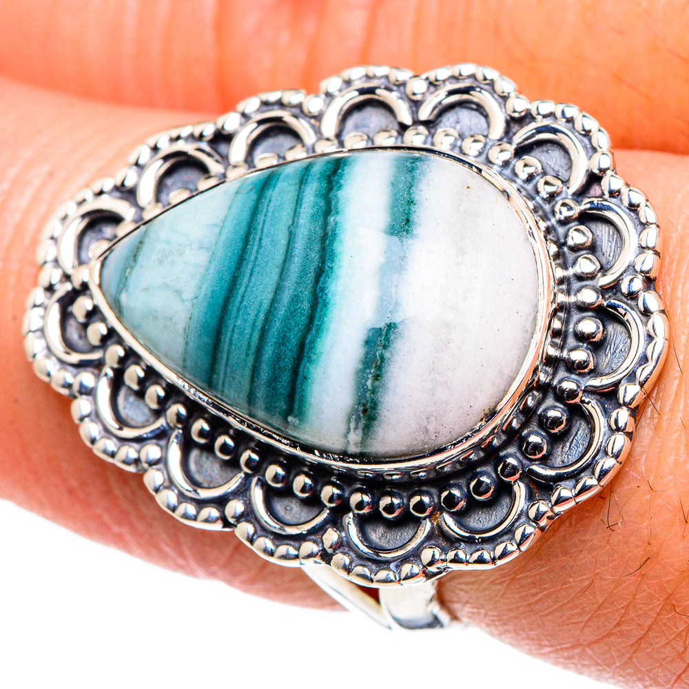 Ocean Jasper Rings handcrafted by Anasilvercos - RING94772