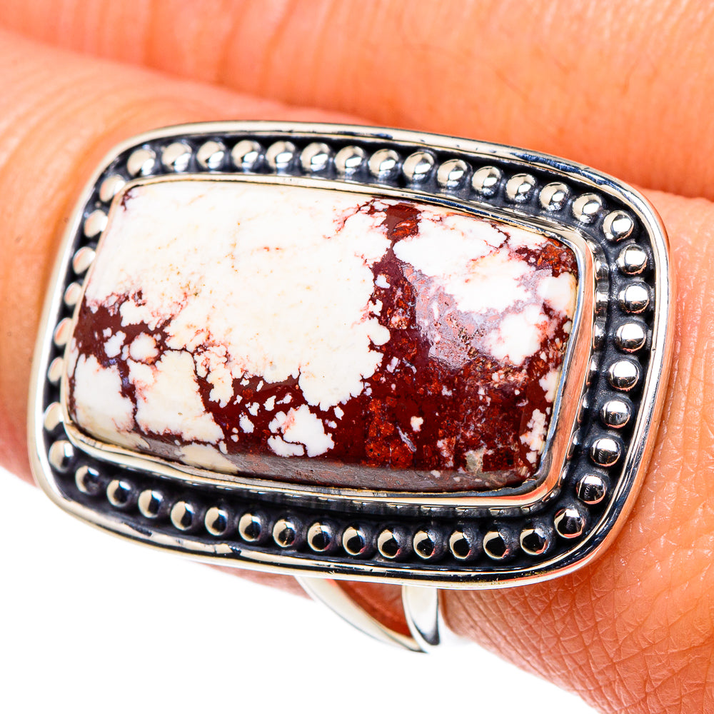 Wild Horse Jasper Rings handcrafted by Anasilvercos - RING94786