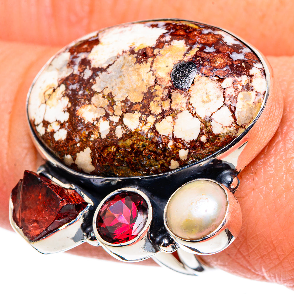 Wild Horse Jasper Rings handcrafted by Anasilvercos - RING94791