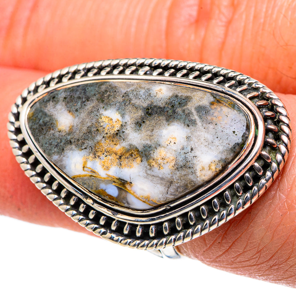 Ocean Jasper Rings handcrafted by Anasilvercos - RING94792