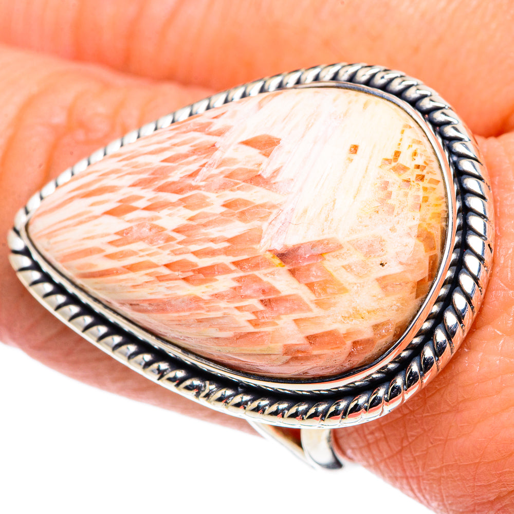 Scolecite Rings handcrafted by Anasilvercos - RING94796
