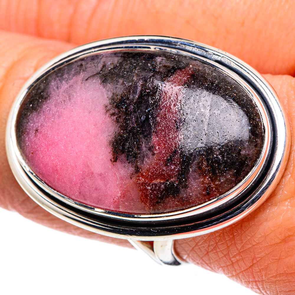 Rhodonite Rings handcrafted by Anasilvercos - RING94800