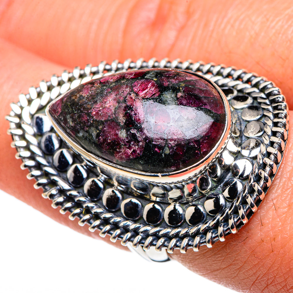 Russian Eudialyte Rings handcrafted by Anasilvercos - RING94801