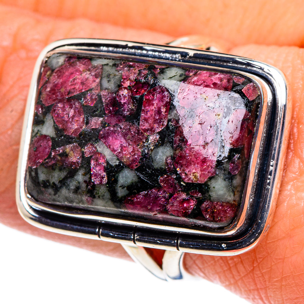 Russian Eudialyte Rings handcrafted by Anasilvercos - RING94802