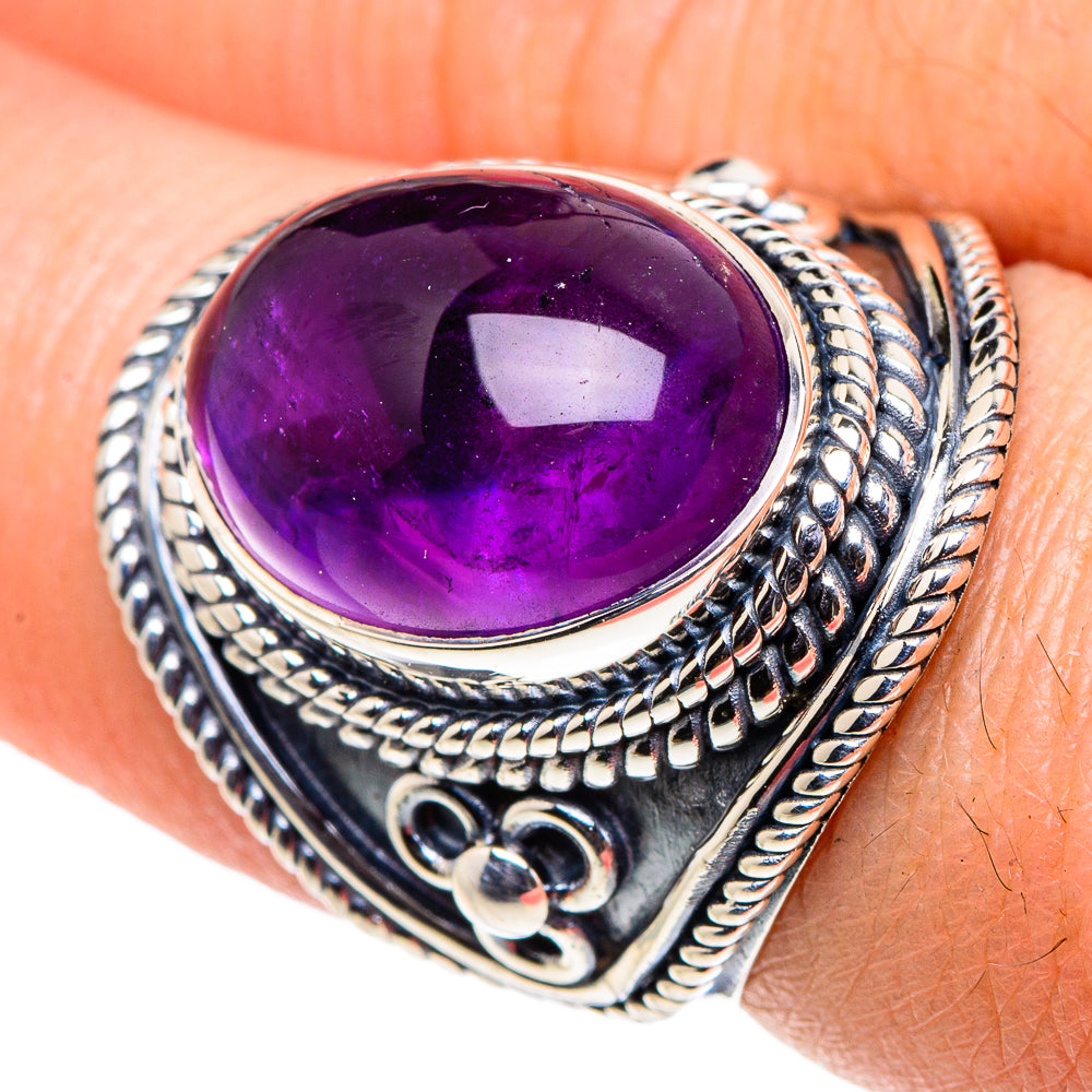 Amethyst Rings handcrafted by Anasilvercos - RING94807