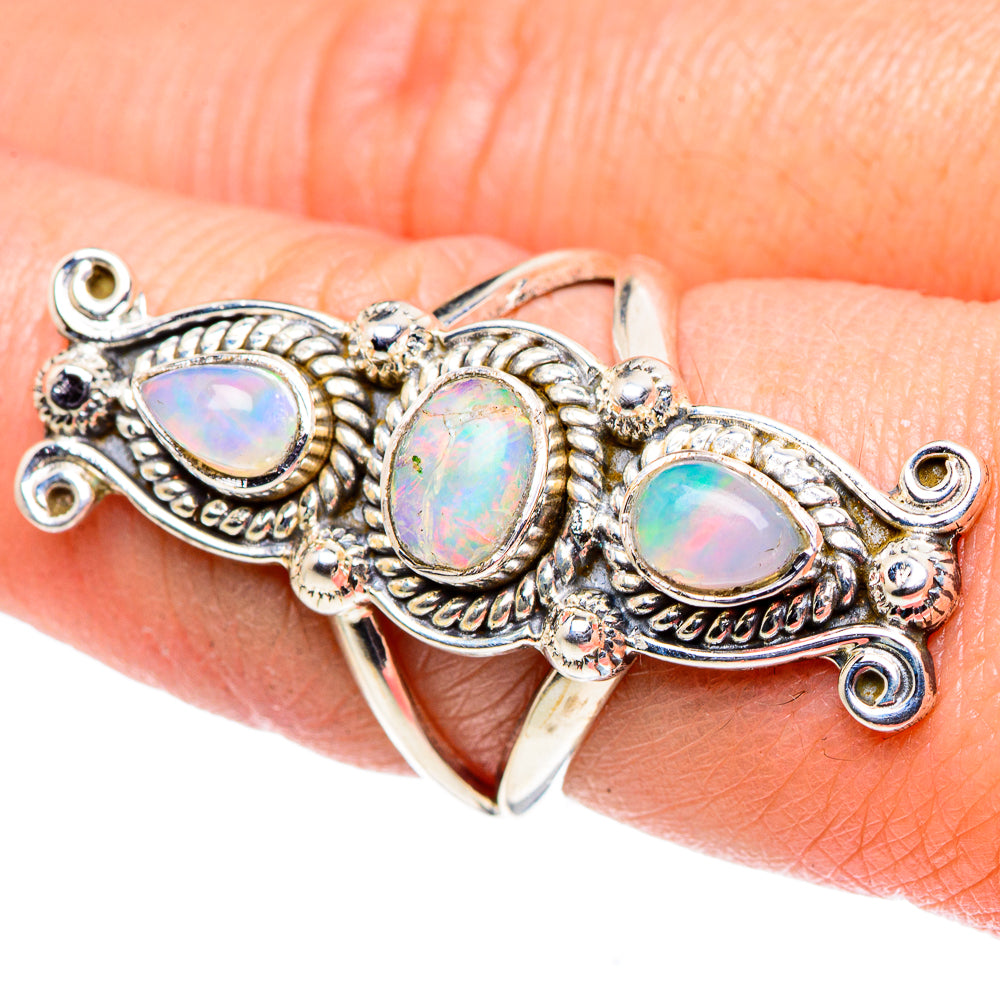 Ethiopian Opal Rings handcrafted by Anasilvercos - RING94815
