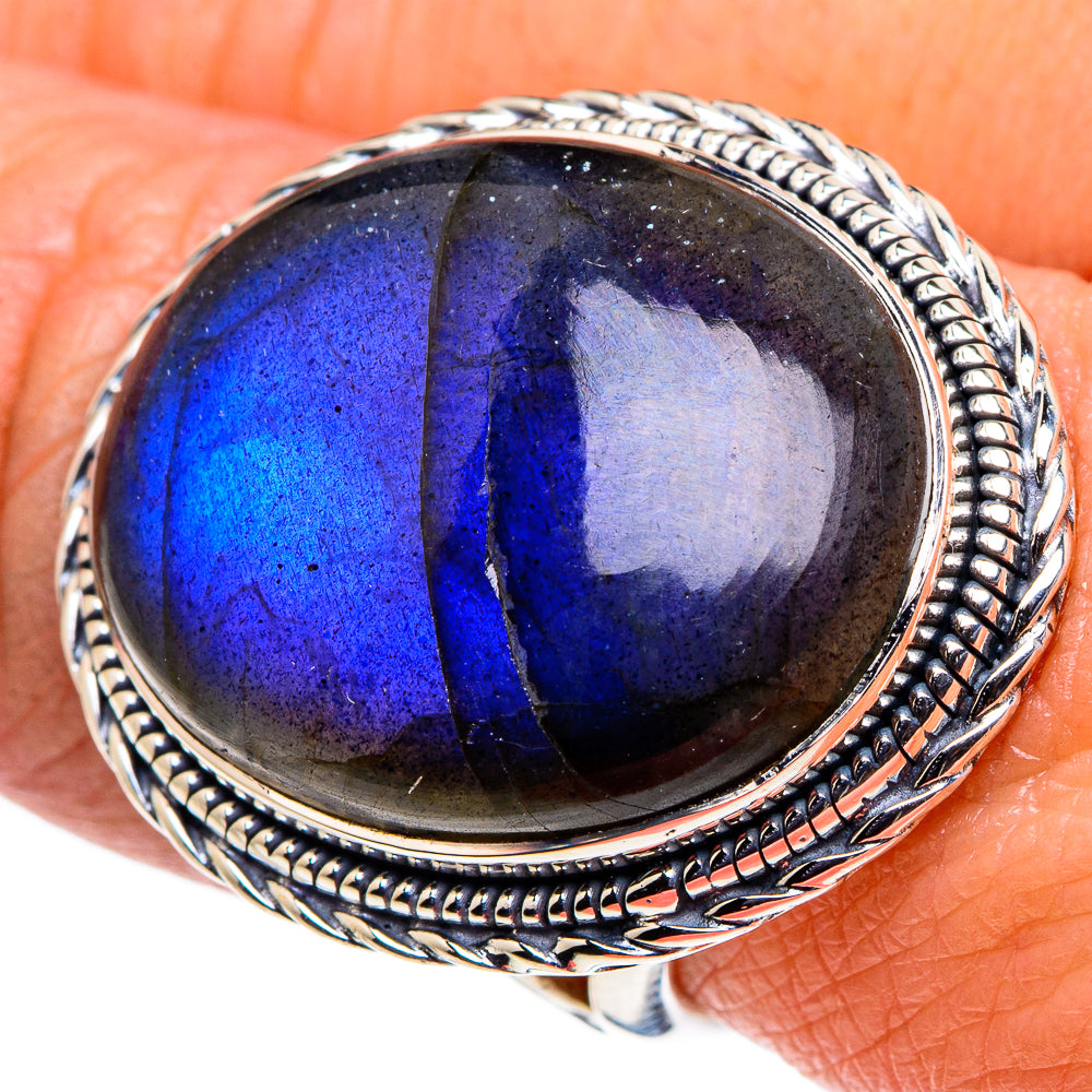 Labradorite Rings handcrafted by Anasilvercos - RING94822