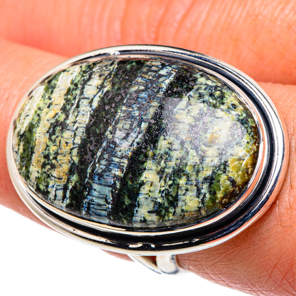 Lizard Jasper Rings handcrafted by Anasilvercos - RING94830
