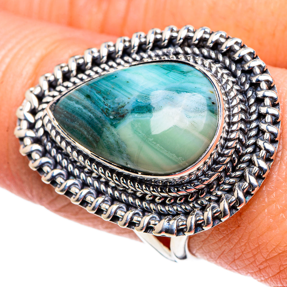 Ocean Jasper Rings handcrafted by Anasilvercos - RING94833