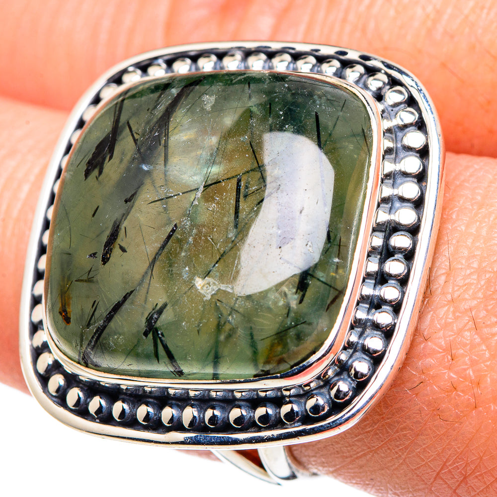 Prehnite Rings handcrafted by Anasilvercos - RING94834