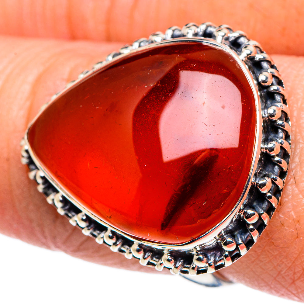 Carnelian Rings handcrafted by Anasilvercos - RING94842