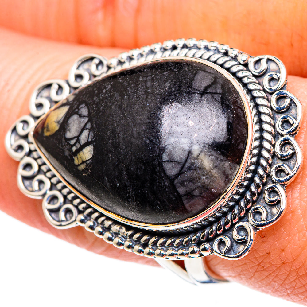Psilomelane Rings handcrafted by Anasilvercos - RING94852