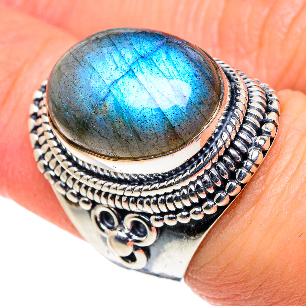 Labradorite Rings handcrafted by Anasilvercos - RING94863