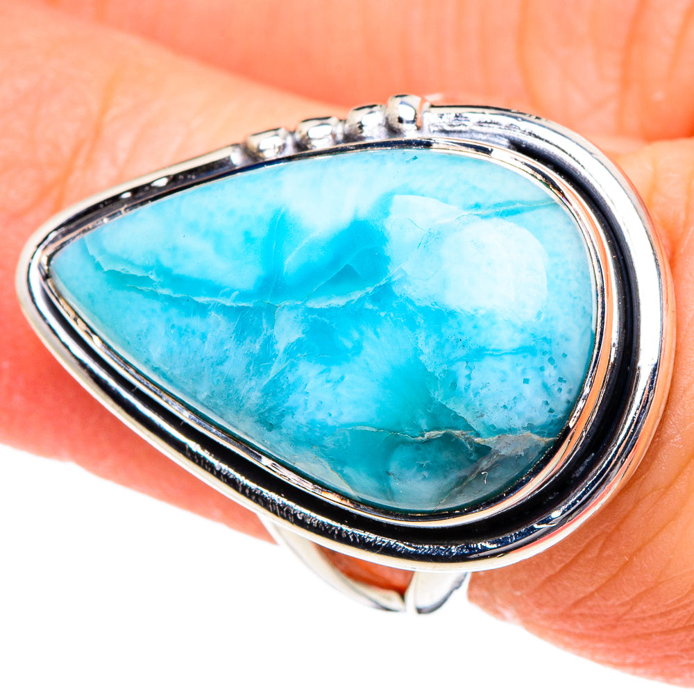 Larimar Rings handcrafted by Anasilvercos - RING94867