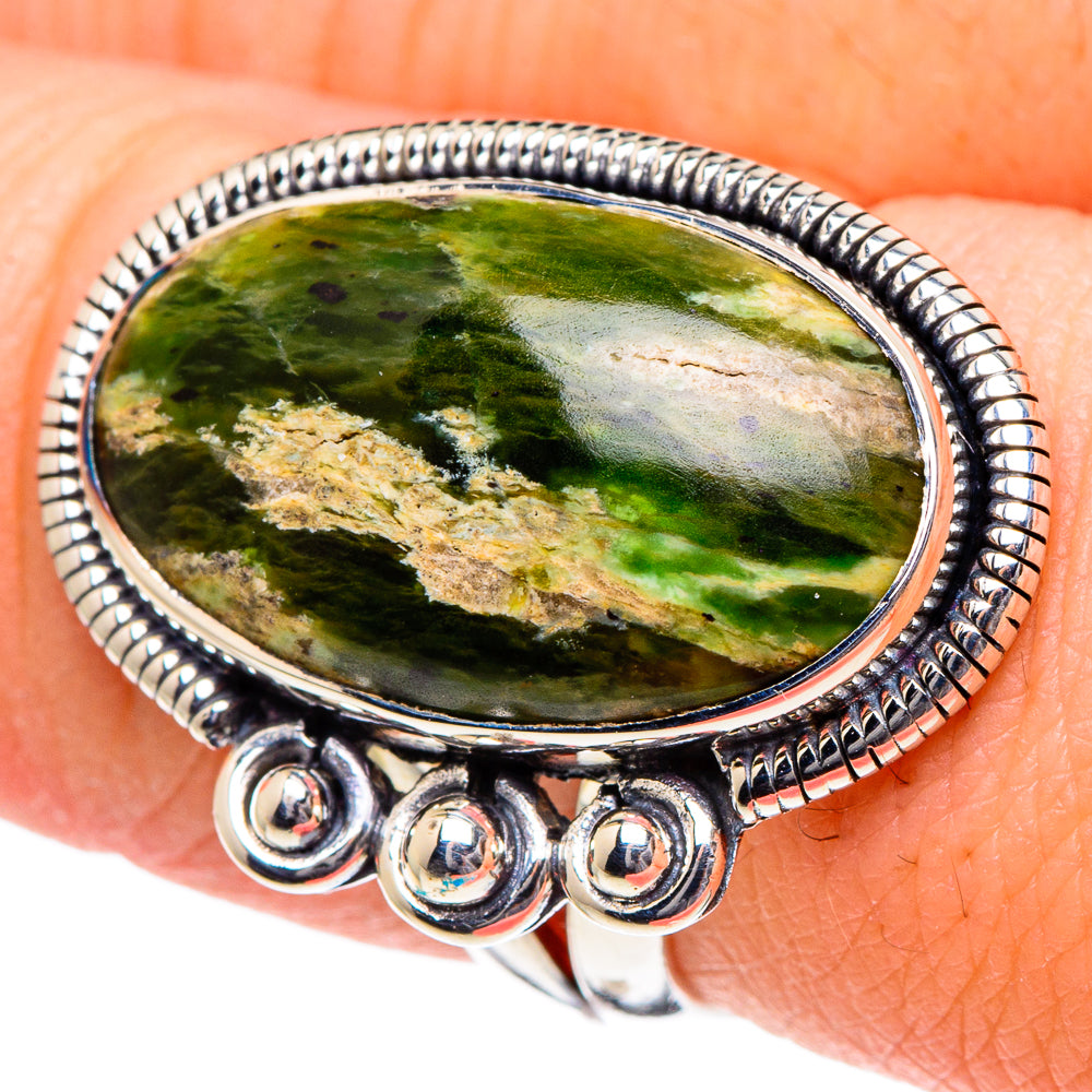 Peruvian Opal Rings handcrafted by Anasilvercos - RING94872