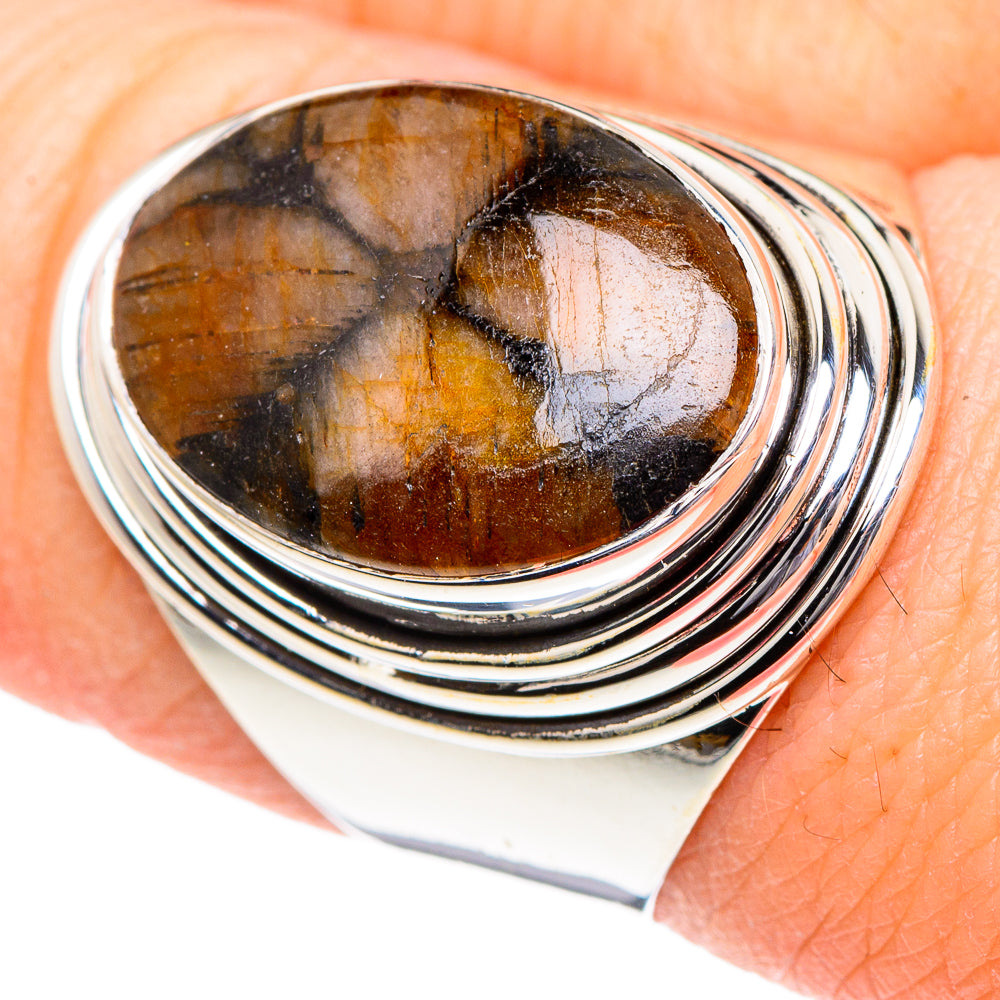 Chiastolite Rings handcrafted by Anasilvercos - RING94873