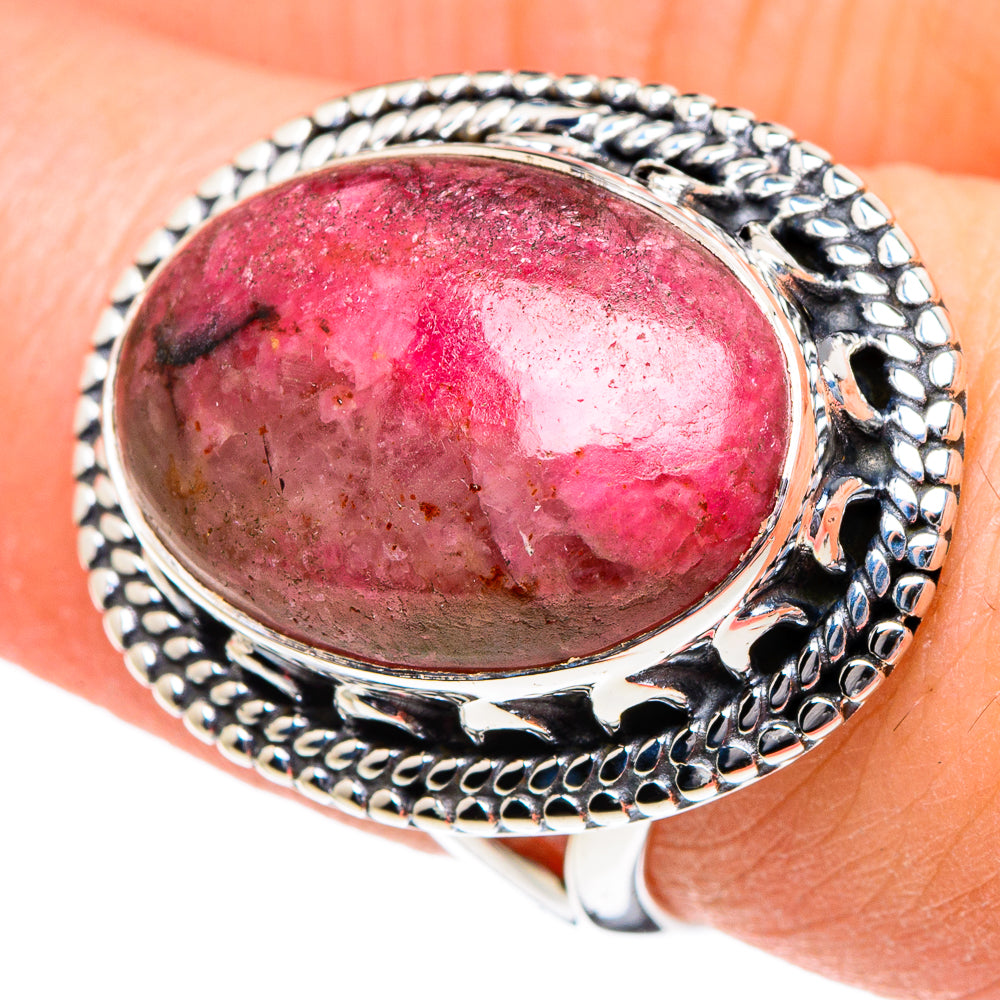 Rhodonite Rings handcrafted by Anasilvercos - RING94877