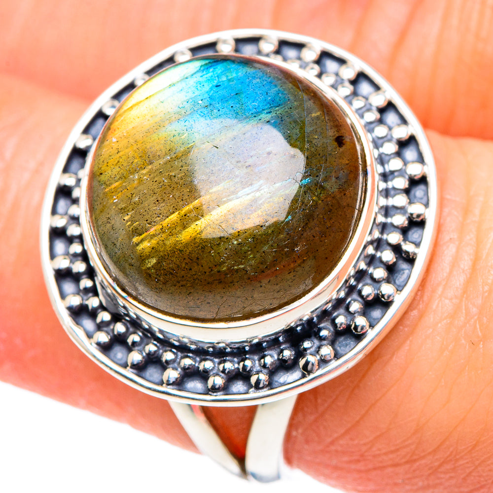 Labradorite Rings handcrafted by Anasilvercos - RING94887
