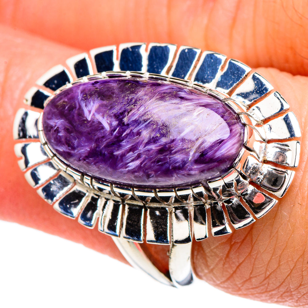 Charoite Rings handcrafted by Anasilvercos - RING94907