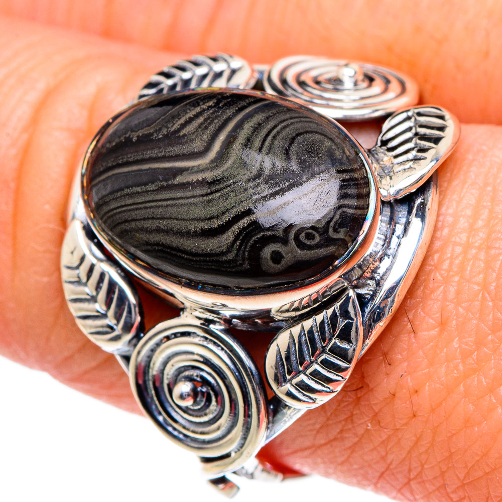 Psilomelane Rings handcrafted by Anasilvercos - RING94911