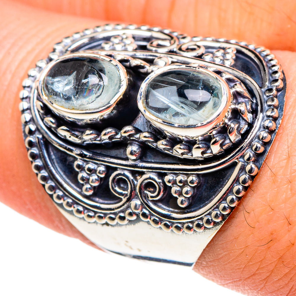 Aquamarine Rings handcrafted by Anasilvercos - RING94962