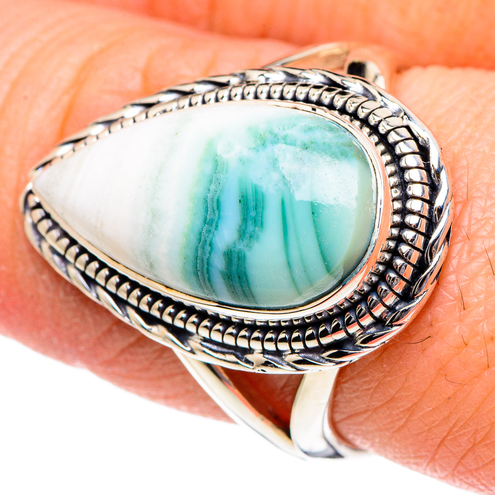 Ocean Jasper Rings handcrafted by Anasilvercos - RING95002