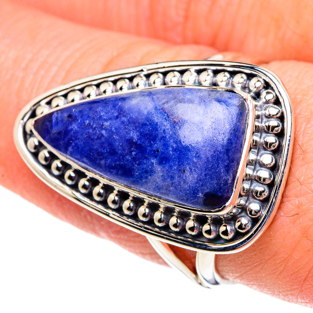 Sodalite Rings handcrafted by Anasilvercos - RING95009
