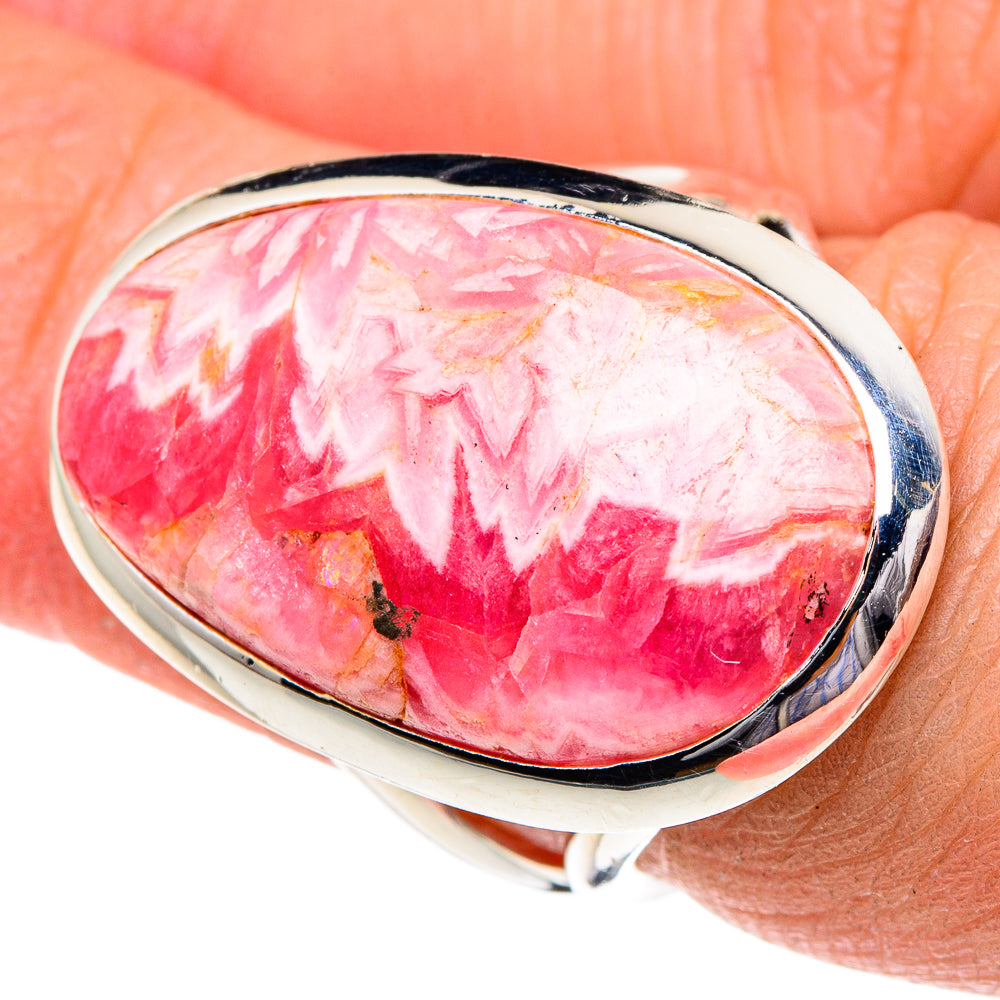 Rhodochrosite Rings handcrafted by Anasilvercos - RING95055